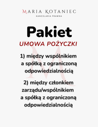 Pakiet - umowy pożyczki