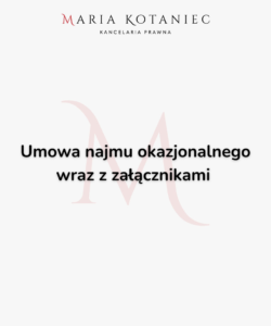 Umowa najmu okazjonalnego